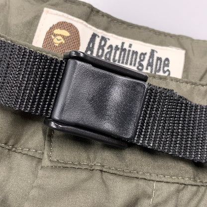 【中古品】【メンズ】 A BATHING APE アベイシングエイプ 001SPA301008X NYLON SHORTS ナイロン ショーツ ハーフパンツ 153-260526-ya-09-izu サイズ：M カラー：KHAKI 万代Net店