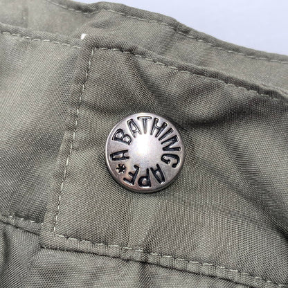 【中古品】【メンズ】 A BATHING APE アベイシングエイプ 001SPA301008X NYLON SHORTS ナイロン ショーツ ハーフパンツ 153-260526-ya-09-izu サイズ：M カラー：KHAKI 万代Net店
