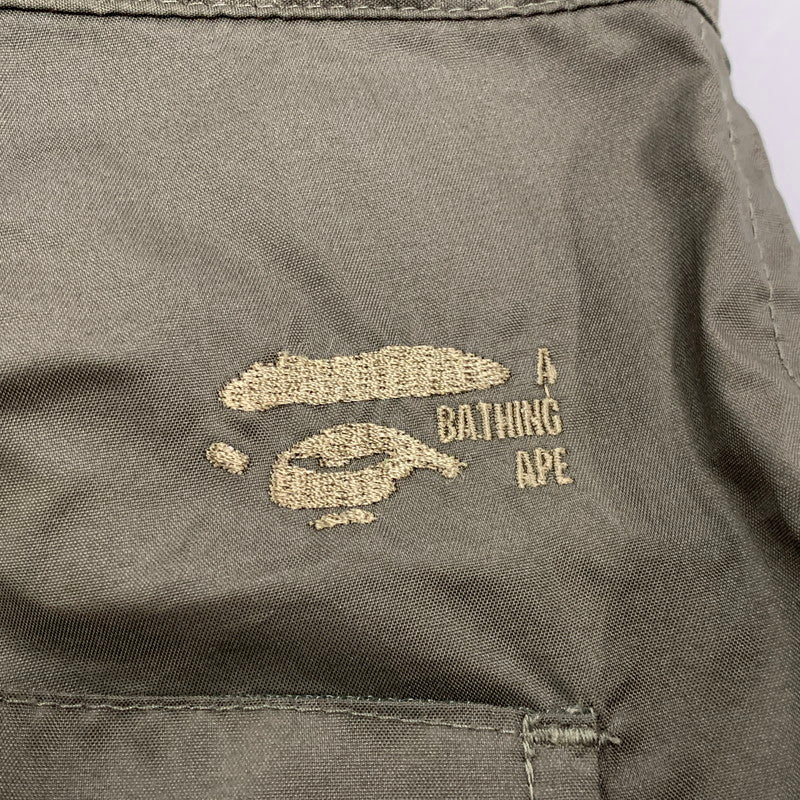 【中古品】【メンズ】 A BATHING APE アベイシングエイプ 001SPA301008X NYLON SHORTS ナイロン ショーツ ハーフパンツ 153-260526-ya-09-izu サイズ：M カラー：KHAKI 万代Net店