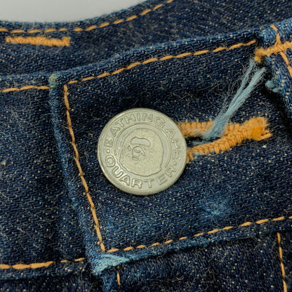 【中古品】【メンズ】 A BATHING APE アベイシングエイプ BAPE STA DENIM PANTS ベイプ スタ デニム パンツ ボトムス 153-260517-kh-15-izu サイズ：XS カラー：インディゴ 万代Net店