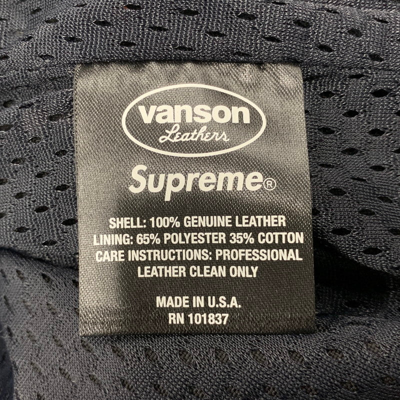 【中古品】【メンズ】 SUPREME×VANSON LEATHERS シュプリーム×バンソンレザーズ 20SS LETTERS CORDURA JACKET レターズ コーデュラ ジャケット アウター 149-260517-cs-27-izu サイズ：L カラー：ブラック 万代Net店