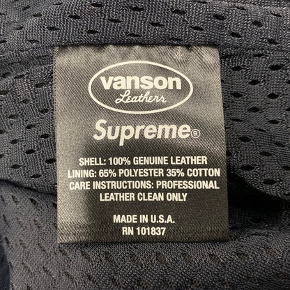 【中古品】【メンズ】 SUPREME×VANSON LEATHERS シュプリーム×バンソンレザーズ 20SS LETTERS CORDURA JACKET レターズ コーデュラ ジャケット アウター 149-260517-cs-27-izu サイズ：L カラー：ブラック 万代Net店