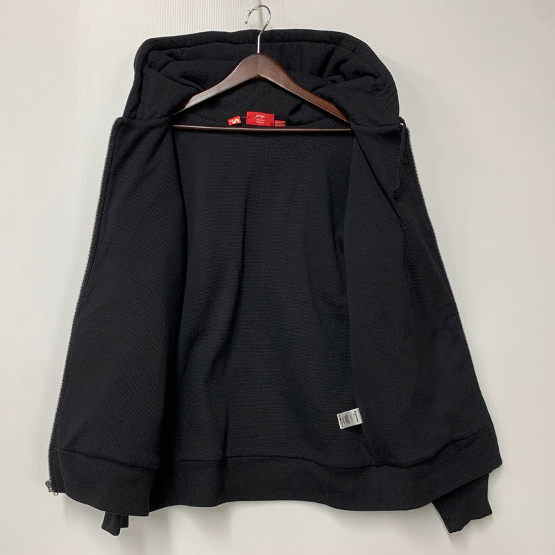 【中古美品】【メンズ】 SUPREME シュプリーム 17FW ARC LOGO THERMAL ZIP UP HOODIE アーク ロゴ サーマル ジップアップ フーディー トップス 長袖 149-260517-cs-25-izu サイズ：L カラー：ブラック 万代Net店