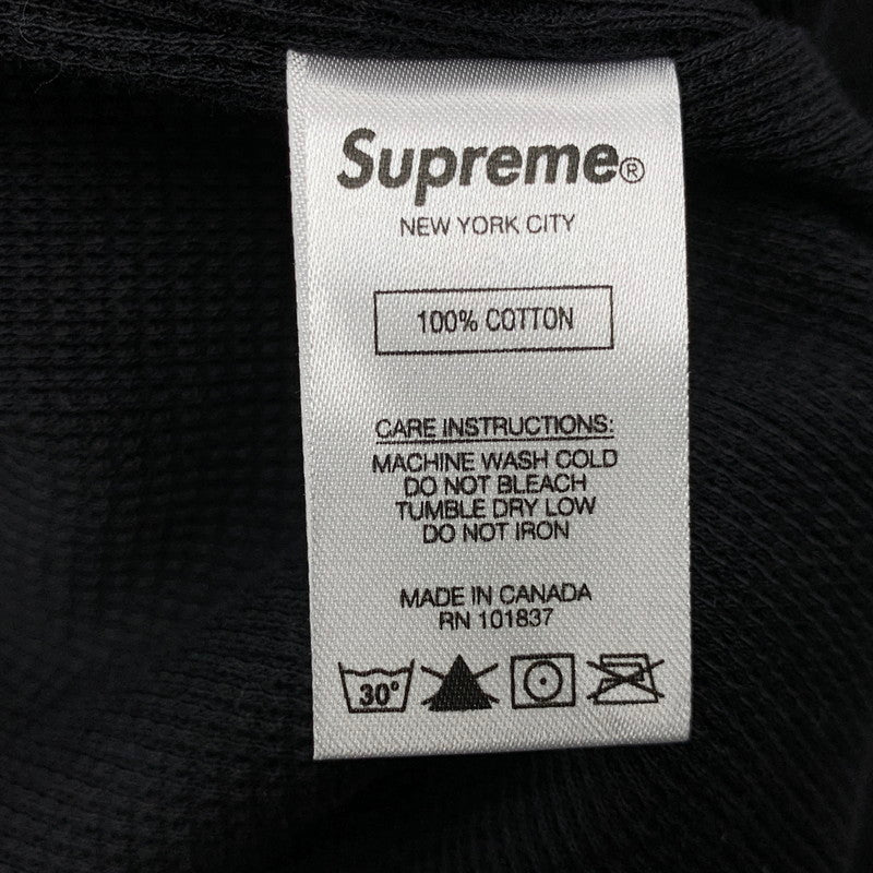 【中古美品】【メンズ】 SUPREME シュプリーム 17FW ARC LOGO THERMAL ZIP UP HOODIE アーク ロゴ サーマル ジップアップ フーディー トップス 長袖 149-260517-cs-25-izu サイズ：L カラー：ブラック 万代Net店
