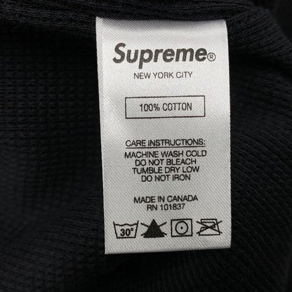 【中古美品】【メンズ】 SUPREME シュプリーム 17FW ARC LOGO THERMAL ZIP UP HOODIE アーク ロゴ サーマル ジップアップ フーディー トップス 長袖 149-260517-cs-25-izu サイズ：L カラー：ブラック 万代Net店