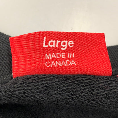 【中古品】【メンズ】 SUPREME シュプリーム 15SS ATHLETIC SPLIT CREWNECK SWEATSHIRT アスレティック スプリット クルーネック スウェットシャツ トップス 長袖 149-260517-cs-26-izu サイズ：L カラー：ブラック 万代Net店