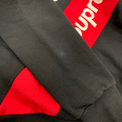 【中古品】【メンズ】 SUPREME シュプリーム 15SS ATHLETIC SPLIT CREWNECK SWEATSHIRT アスレティック スプリット クルーネック スウェットシャツ トップス 長袖 149-260517-cs-26-izu サイズ：L カラー：ブラック 万代Net店