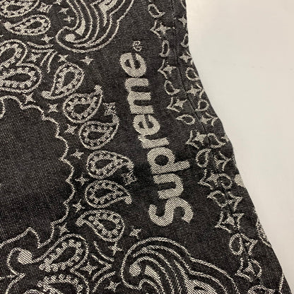【中古美品】【メンズ】 SUPREME シュプリーム 25SS BANDANA JACQUARD BAGGY JEAN バンダナ ジャガード バギー ジーンズ パンツ ボトムス ズボン 149-260517-cs-28-izu サイズ：34 カラー：ブラック 万代Net店