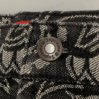 【中古美品】【メンズ】 SUPREME シュプリーム 25SS BANDANA JACQUARD BAGGY JEAN バンダナ ジャガード バギー ジーンズ パンツ ボトムス ズボン 149-260517-cs-28-izu サイズ：34 カラー：ブラック 万代Net店