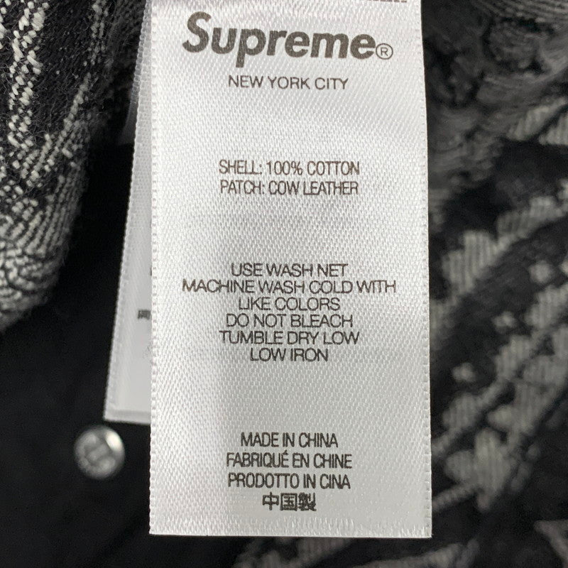 【中古美品】【メンズ】 SUPREME シュプリーム 25SS BANDANA JACQUARD BAGGY JEAN バンダナ ジャガード バギー ジーンズ パンツ ボトムス ズボン 149-260517-cs-28-izu サイズ：34 カラー：ブラック 万代Net店