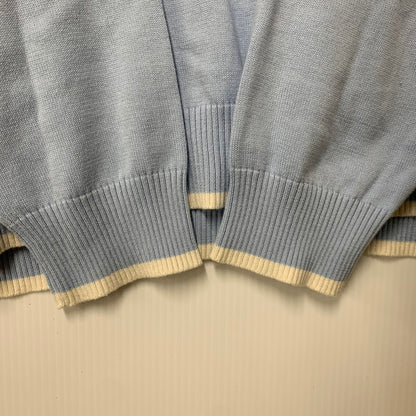【中古品】【メンズ】 SUPREME シュプリーム 20SS CHEST STRIPE SWEATER チェスト ストライプ セーター トップス 長袖 149-260517-cs-24-izu サイズ：XL カラー：ライトブルー 万代Net店