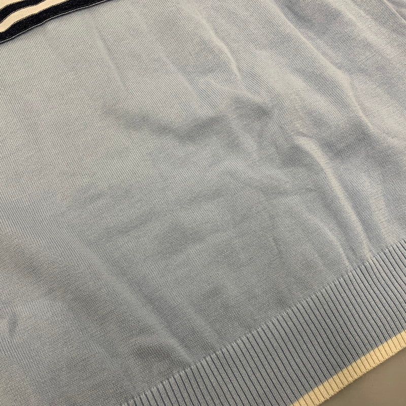 【中古品】【メンズ】 SUPREME シュプリーム 20SS CHEST STRIPE SWEATER チェスト ストライプ セーター トップス 長袖 149-260517-cs-24-izu サイズ：XL カラー：ライトブルー 万代Net店