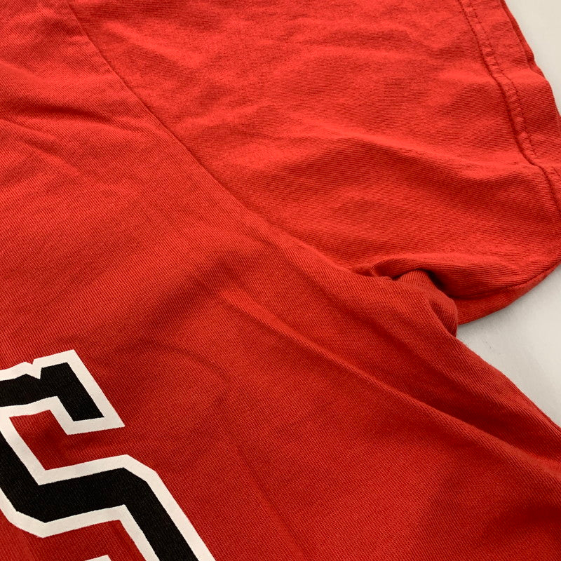 【中古品】【メンズ】 BAPE ベイプ × MITCHELL&NESS ミッチェルアンドネス BULLS TEE ブルズ Tシャツ トップス 142-260517-kh-18-izu サイズ：M カラー：レッド 万代Net店