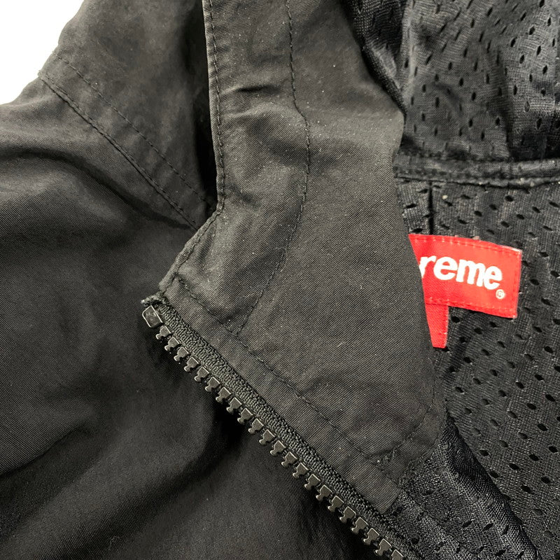 【中古品】【メンズ】 SUPREME シュプリーム 18SS REFLECTIVE TAPING HOODED PULLOVER リフレクティヴ テーピング フーデッド プルオーバー アウター 149-260518-cs-02-izu サイズ：L カラー：ブラック 万代Net店