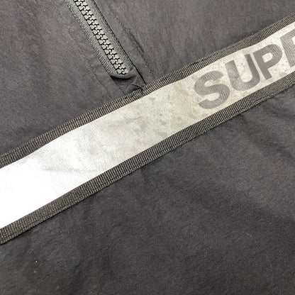【中古品】【メンズ】 SUPREME シュプリーム 18SS REFLECTIVE TAPING HOODED PULLOVER リフレクティヴ テーピング フーデッド プルオーバー アウター 149-260518-cs-02-izu サイズ：L カラー：ブラック 万代Net店