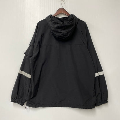 【中古品】【メンズ】 SUPREME シュプリーム 18SS REFLECTIVE TAPING HOODED PULLOVER リフレクティヴ テーピング フーデッド プルオーバー アウター 149-260518-cs-02-izu サイズ：L カラー：ブラック 万代Net店