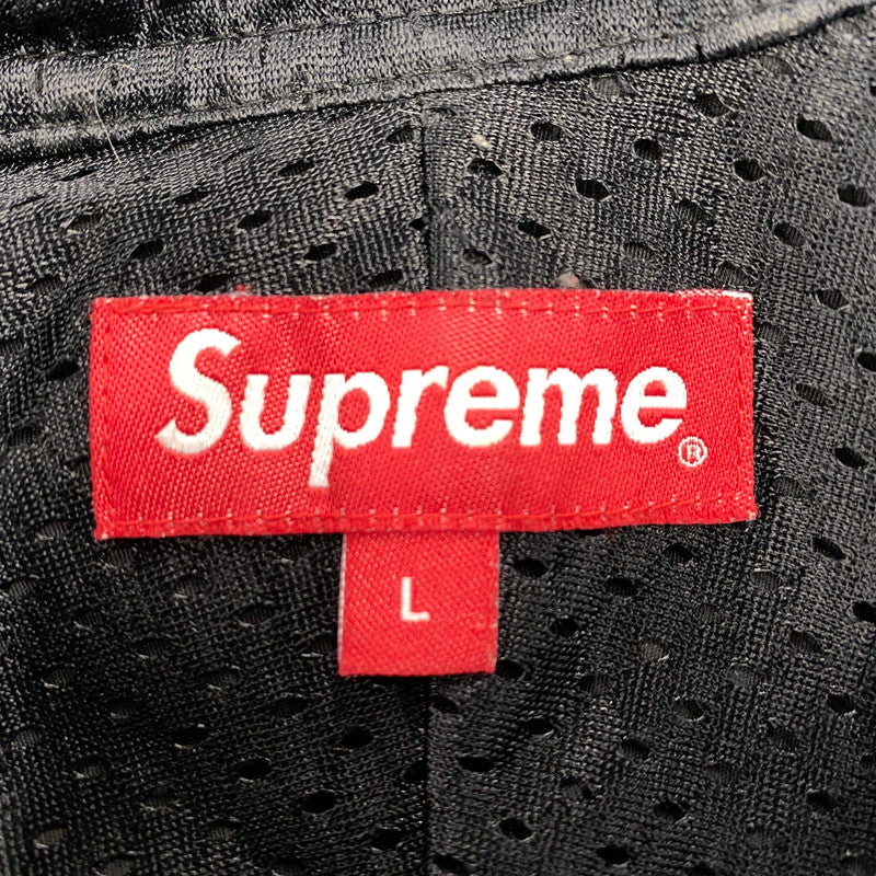 【中古品】【メンズ】 SUPREME シュプリーム 18SS REFLECTIVE TAPING HOODED PULLOVER リフレクティヴ テーピング フーデッド プルオーバー アウター 149-260518-cs-02-izu サイズ：L カラー：ブラック 万代Net店