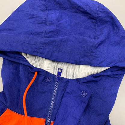 【中古品】【メンズ】 NIKE ナイキ CJ4889-455 NYLON HOODIE JACKET ナイロン フーディー ジャケット アウター　 148-260526-ya-06-izu サイズ：XL カラー：NAVY×ORANGE 万代Net店