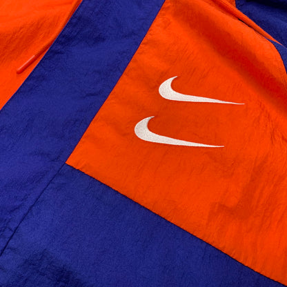 【中古品】【メンズ】 NIKE ナイキ CJ4889-455 NYLON HOODIE JACKET ナイロン フーディー ジャケット アウター　 148-260526-ya-06-izu サイズ：XL カラー：NAVY×ORANGE 万代Net店