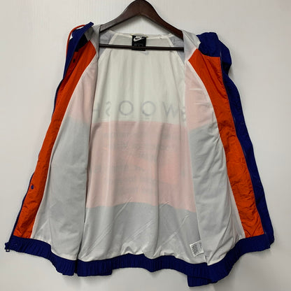 【中古品】【メンズ】 NIKE ナイキ CJ4889-455 NYLON HOODIE JACKET ナイロン フーディー ジャケット アウター　 148-260526-ya-06-izu サイズ：XL カラー：NAVY×ORANGE 万代Net店