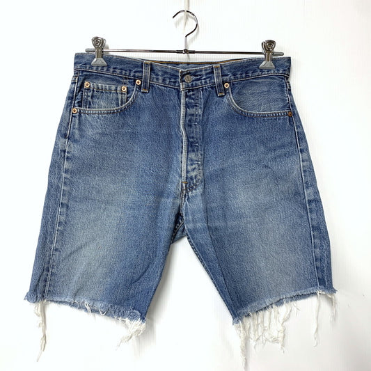 【中古品】【メンズ】 LEVI'S リーバイス 501-0000 刻印524 USA製 90’S DENIM SHORTS デニム ショーツ ハーフパンツ 157-260526-ya-14-izu サイズ：35×34 カラー：インディゴ 万代Net店