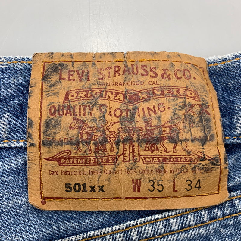 【中古品】【メンズ】 LEVI'S リーバイス 501-0000 刻印524 USA製 90’S DENIM SHORTS デニム ショーツ ハーフパンツ 157-260526-ya-14-izu サイズ：35×34 カラー：インディゴ 万代Net店