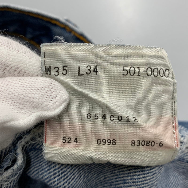 【中古品】【メンズ】 LEVI'S リーバイス 501-0000 刻印524 USA製 90’S DENIM SHORTS デニム ショーツ ハーフパンツ 157-260526-ya-14-izu サイズ：35×34 カラー：インディゴ 万代Net店