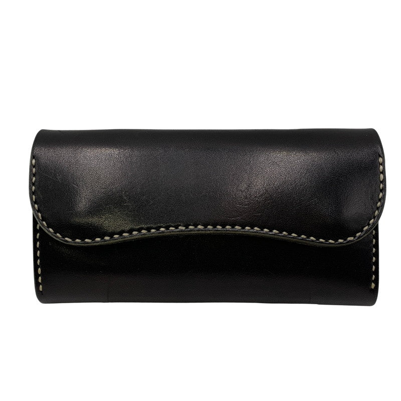 【中古品】【メンズ/レディース】 HEAVY LEATHER WORKS ヘビーレザーワークス LONG WALLET ロング ウォレット 財布 200-260519-kh-07-izu カラー：ブラック 万代Net店