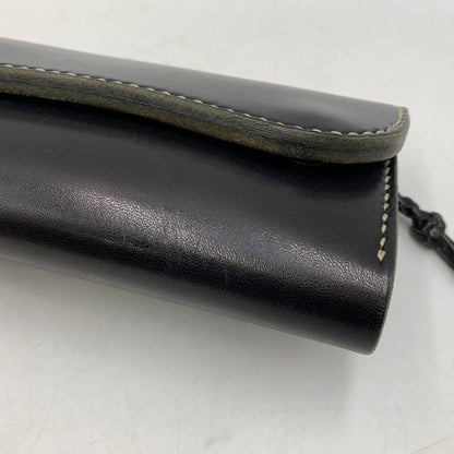 【中古品】【メンズ/レディース】 HEAVY LEATHER WORKS ヘビーレザーワークス LONG WALLET ロング ウォレット 財布 200-260519-kh-07-izu カラー：ブラック 万代Net店
