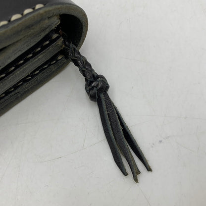 【中古品】【メンズ/レディース】 HEAVY LEATHER WORKS ヘビーレザーワークス LONG WALLET ロング ウォレット 財布 200-260519-kh-07-izu カラー：ブラック 万代Net店