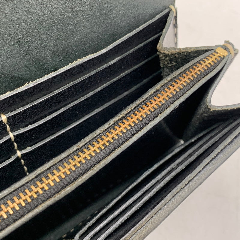 【中古品】【メンズ/レディース】 HEAVY LEATHER WORKS ヘビーレザーワークス LONG WALLET ロング ウォレット 財布 200-260519-kh-07-izu カラー：ブラック 万代Net店