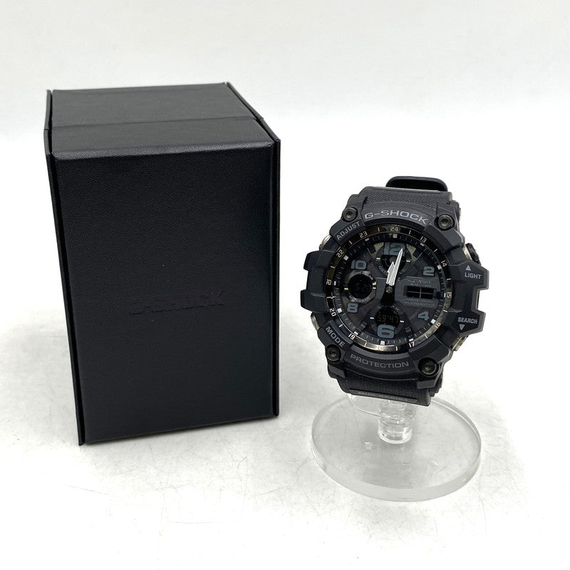 【中古品】【メンズ/レディース】 G-SHOCK ジーショック GWG-100-1AJF MUDMASTER マッドマスター 電波ソーラー 腕時計 時計 196-260520-cs-12-izu サイズ：56.2 × 54.9 × 17.3 mm カラー：ブラック 万代Net店