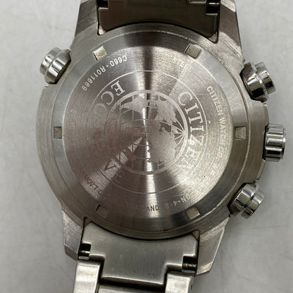 【中古品】【メンズ/レディース】 CITIZEN シチズン C660-R011669 JR4060-88E ST.STEEL PROMASTER MARINE プロマスター マリン シリーズ アナデジ腕時計 時計 197-260520-cs-13-izu カラー：ブラック×シルバー 万代Net店