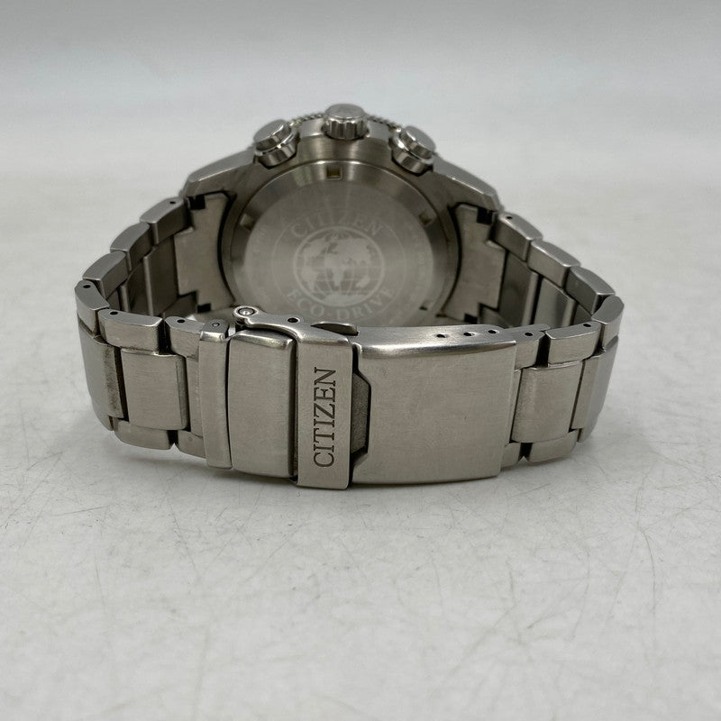 【中古品】【メンズ/レディース】 CITIZEN シチズン C660-R011669 JR4060-88E ST.STEEL PROMASTER MARINE プロマスター マリン シリーズ アナデジ腕時計 時計 197-260520-cs-13-izu カラー：ブラック×シルバー 万代Net店