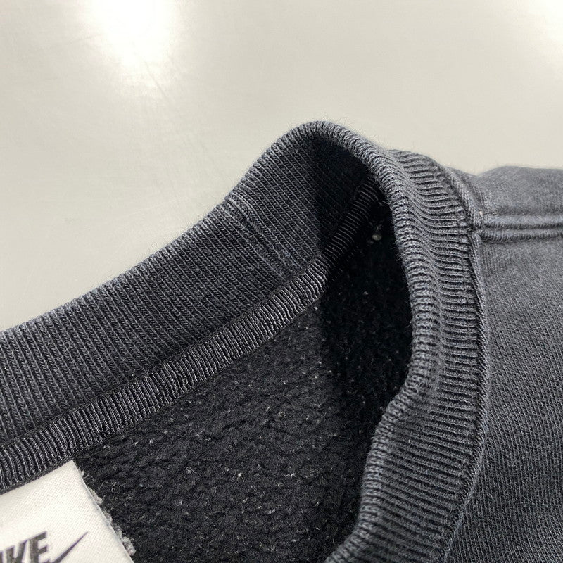 【中古品】【メンズ】 NIKE × STUSSY ナイキ×ステューシー WASHED FLEECE CREWNECK SWEAT SHIRT ウォッシュド クルーネック スウェットシャツ トップス 長袖 142-260518-cs-09-izu サイズ：L カラー：ブラック 万代Net店