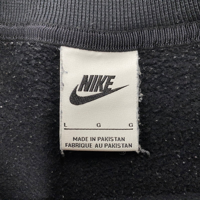 【中古品】【メンズ】 NIKE × STUSSY ナイキ×ステューシー WASHED FLEECE CREWNECK SWEAT SHIRT ウォッシュド クルーネック スウェットシャツ トップス 長袖 142-260518-cs-09-izu サイズ：L カラー：ブラック 万代Net店