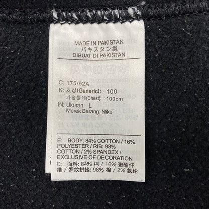 【中古品】【メンズ】 NIKE × STUSSY ナイキ×ステューシー WASHED FLEECE CREWNECK SWEAT SHIRT ウォッシュド クルーネック スウェットシャツ トップス 長袖 142-260518-cs-09-izu サイズ：L カラー：ブラック 万代Net店