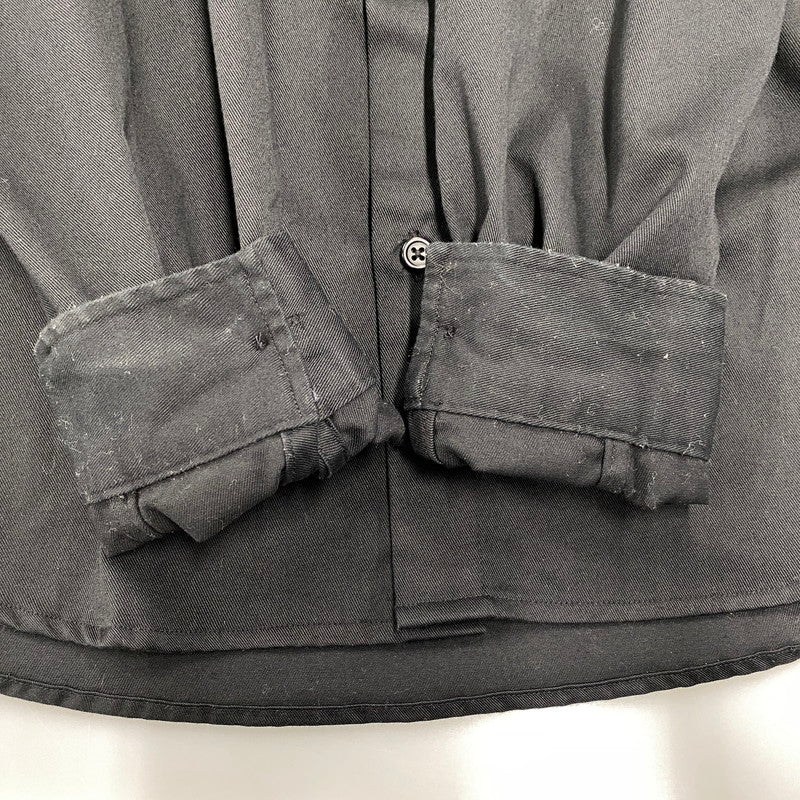 【中古品】【メンズ】 SUPREME シュプリーム 17FW COLOR BLOCKED WORK SHIRT カラー ブロック ワーク シャツ トップス 長袖 149-260518-cs-03-izu サイズ：M カラー：ブラック×ブルー 万代Net店