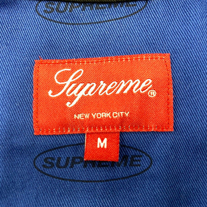 【中古品】【メンズ】 SUPREME シュプリーム 17FW COLOR BLOCKED WORK SHIRT カラー ブロック ワーク シャツ トップス 長袖 149-260518-cs-03-izu サイズ：M カラー：ブラック×ブルー 万代Net店