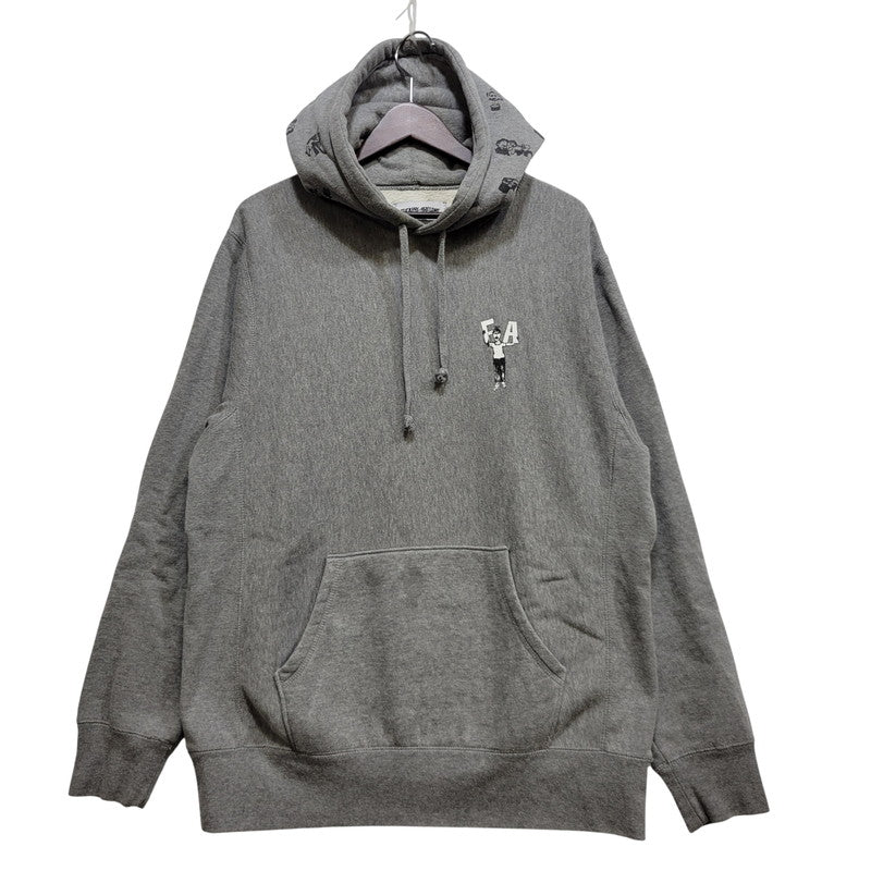 【中古品】【メンズ】 FUCKING AWESOME ファッキングオーサム GRAPHIC PULLOVER HOODIE グラフィック プルオーバー フーディー トップス 長袖 142-260710-cs-17-izu サイズ：L カラー：グレー 万代Net店