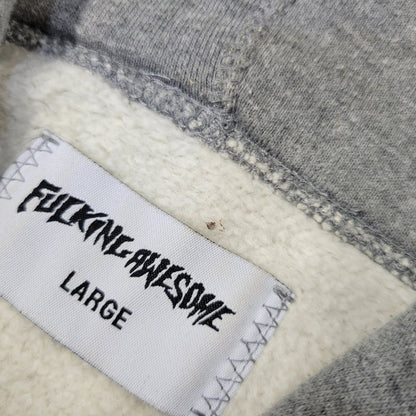【中古品】【メンズ】 FUCKING AWESOME ファッキングオーサム GRAPHIC PULLOVER HOODIE グラフィック プルオーバー フーディー トップス 長袖 142-260710-cs-17-izu サイズ：L カラー：グレー 万代Net店