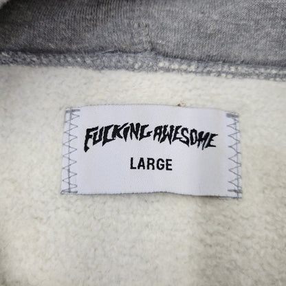 【中古品】【メンズ】 FUCKING AWESOME ファッキングオーサム GRAPHIC PULLOVER HOODIE グラフィック プルオーバー フーディー トップス 長袖 142-260710-cs-17-izu サイズ：L カラー：グレー 万代Net店