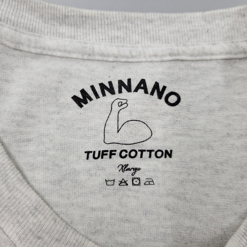 【中古品】【メンズ】 MIN-NANO ミンナノ × PORTER ポーター BIRD TEE バード Tシャツ トップス 半袖 147-260602-ya-12-izu サイズ：XL カラー：グレー 万代Net店