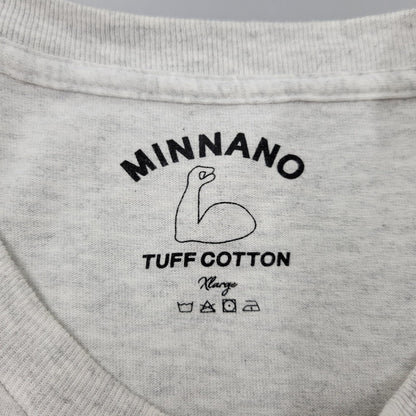 【中古品】【メンズ】 MIN-NANO ミンナノ × PORTER ポーター BIRD TEE バード Tシャツ トップス 半袖 147-260602-ya-12-izu サイズ：XL カラー：グレー 万代Net店