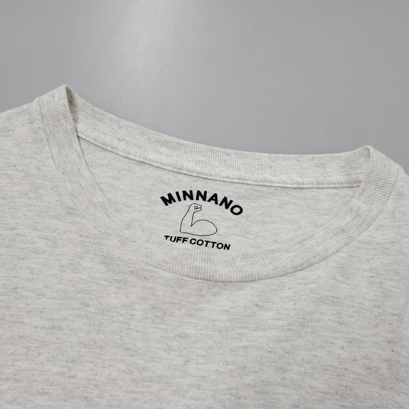 【中古品】【メンズ】 MIN-NANO ミンナノ × PORTER ポーター BIRD TEE バード Tシャツ トップス 半袖 147-260602-ya-12-izu サイズ：XL カラー：グレー 万代Net店