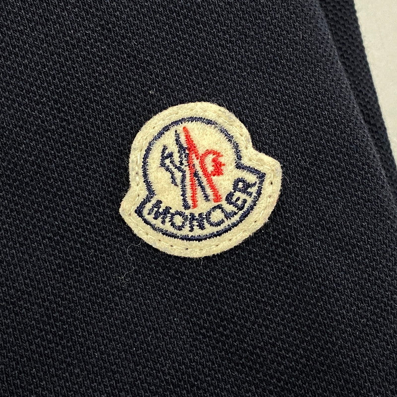 【中古品】【メンズ】 MONCLER モンクレール MAGLIA POLO SHIRT B10918340800 ポロシャツ 半袖 トップス 141-260519-as-17-izu サイズ：M カラー：ネイビー 万代Net店