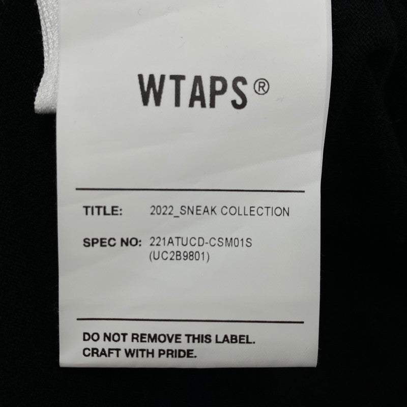 【中古品】【メンズ】 WTAPS ダブルタップス × UNDERCOVER アンダーカバー GIG SS COTTON TEE 221ATUCD-CSM01S 半袖 Tシャツ トップス 142-260519-as-19-izu サイズ：03 カラー：ブラック 万代Net店