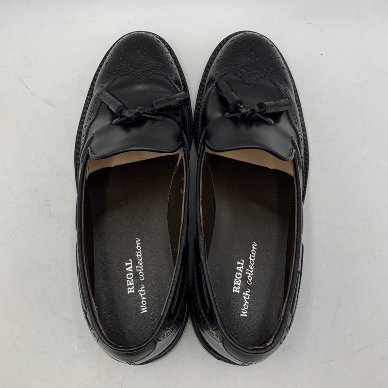 【中古品】【メンズ】 REGAL リーガル V088 TASSEL LOAFERS タッセル ローファー 靴 164-260519-kh-05-izu サイズ：26.5 カラー：ブラック 万代Net店