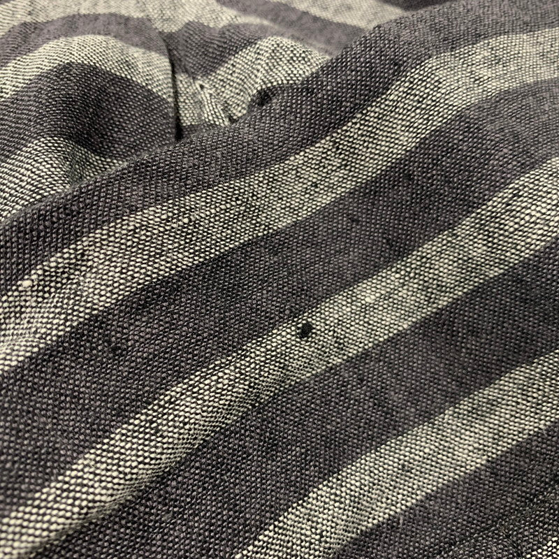 【中古品】【メンズ】 VIVIENNE WESTWOOD MAN ヴィヴィアンウエスドウッドマン VW-WR-77129 STRIPE LINEN LONG SHIRT ストライプ リネン ロング シャツ トップス 141-260518-kh-01-izu サイズ：44 カラー：グレー系 万代Net店
