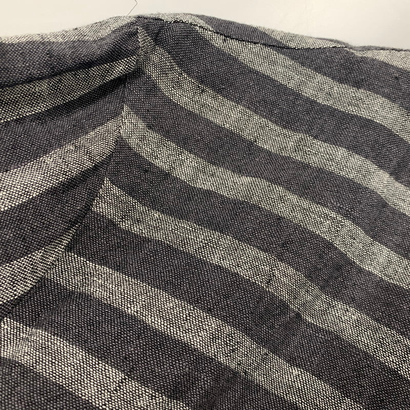 【中古品】【メンズ】 VIVIENNE WESTWOOD MAN ヴィヴィアンウエスドウッドマン VW-WR-77129 STRIPE LINEN LONG SHIRT ストライプ リネン ロング シャツ トップス 141-260518-kh-01-izu サイズ：44 カラー：グレー系 万代Net店